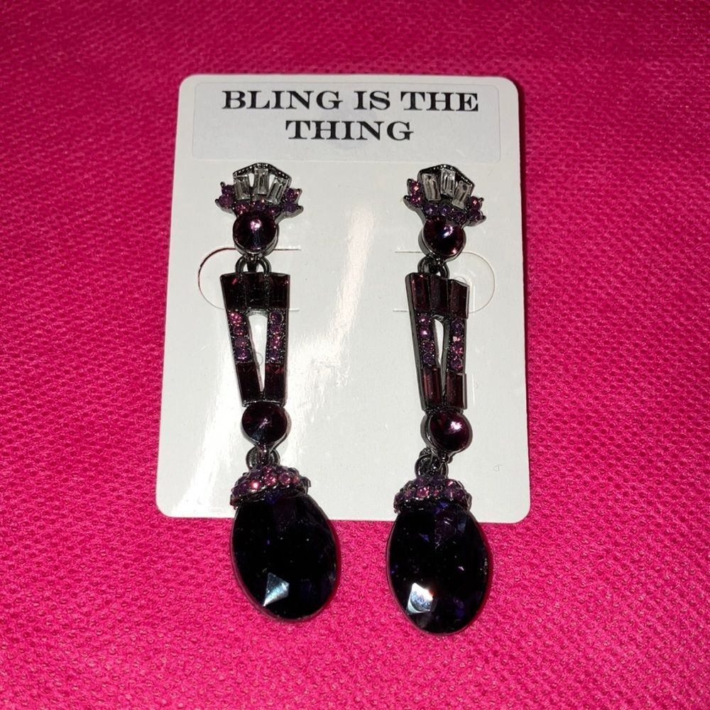 Dark Purple Earrings